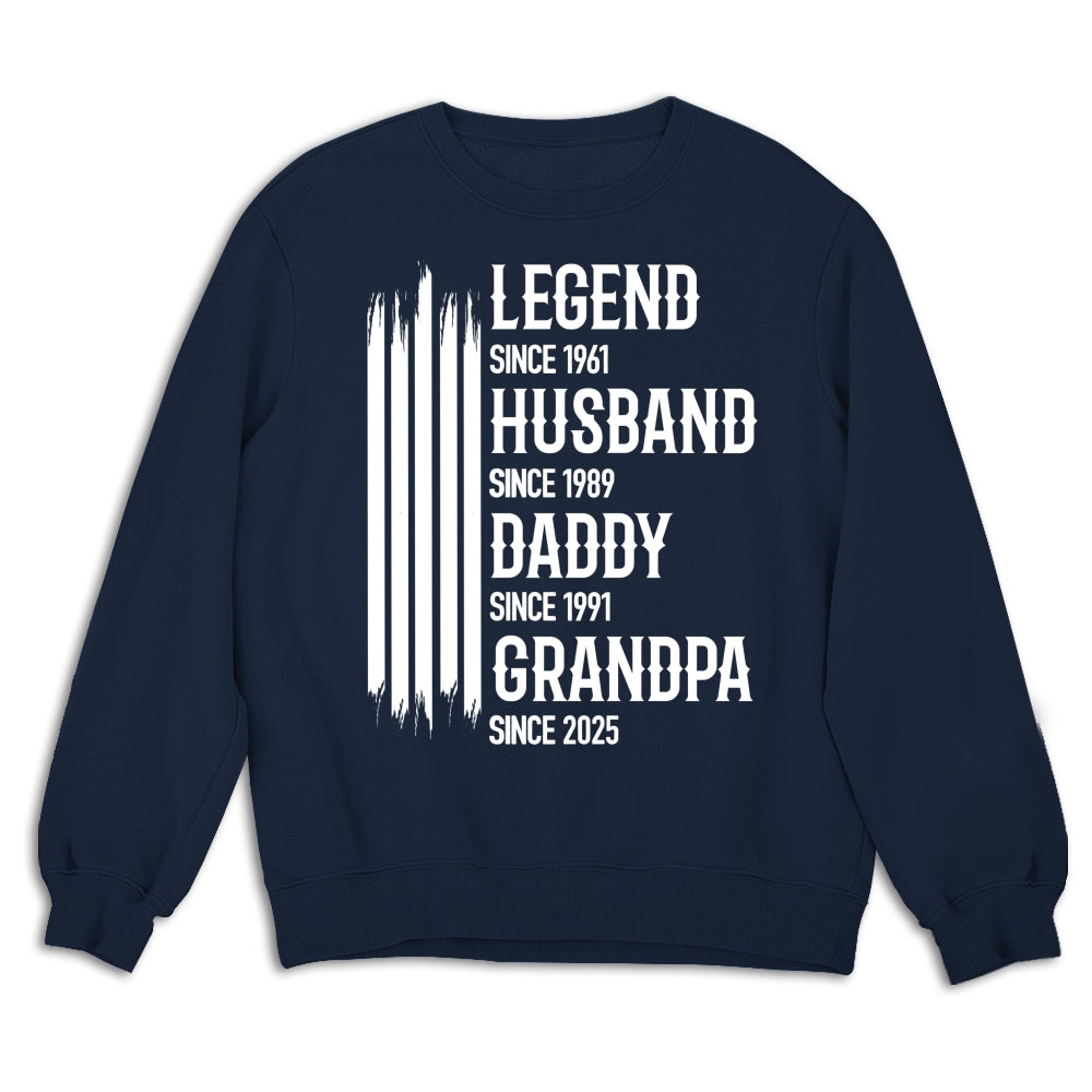 Custom Christmas & Birthday Gift for Dad, Grandpa • The Original Legend - Personalized Shirt