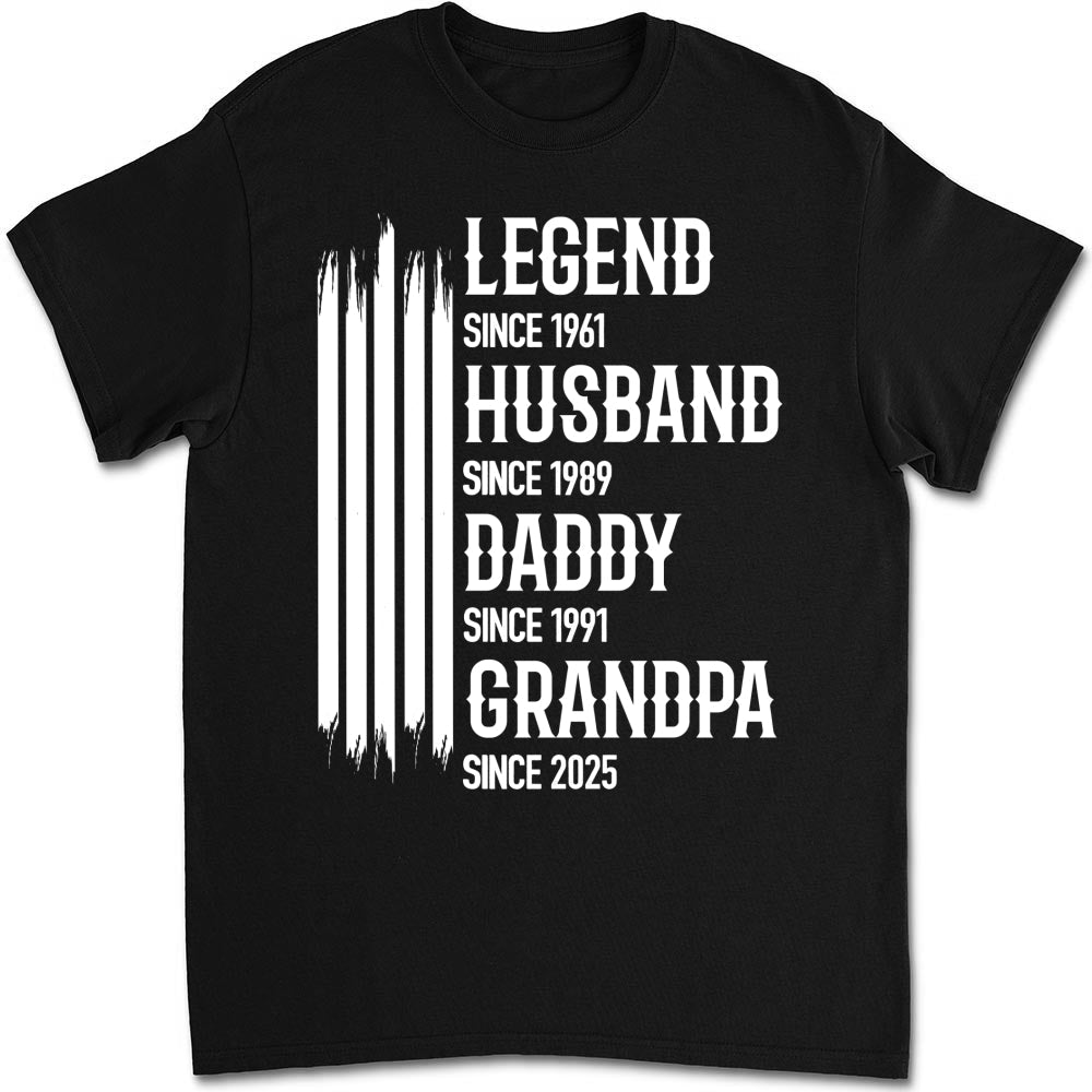 Custom Christmas & Birthday Gift for Dad, Grandpa • The Original Legend - Personalized Shirt