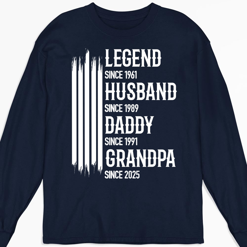 Custom Christmas & Birthday Gift for Dad, Grandpa • The Original Legend - Personalized Shirt