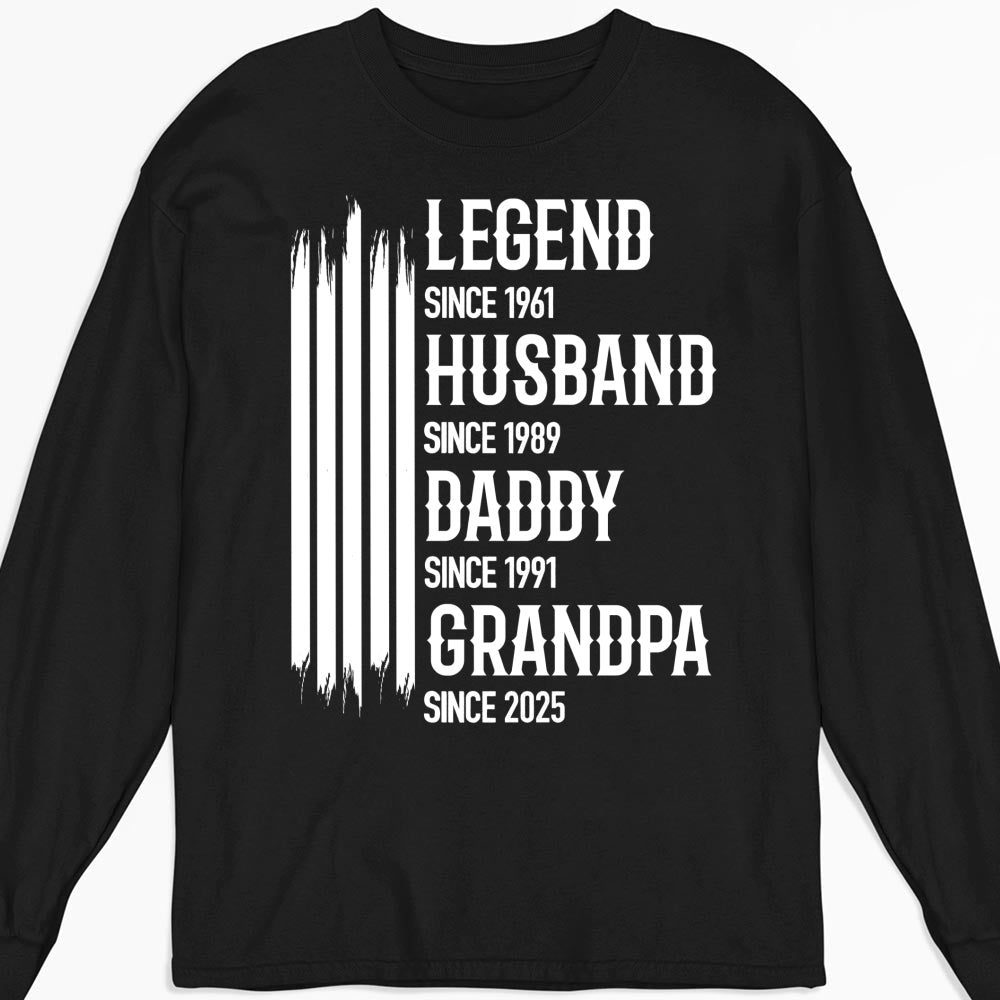 Custom Christmas & Birthday Gift for Dad, Grandpa • The Original Legend - Personalized Shirt