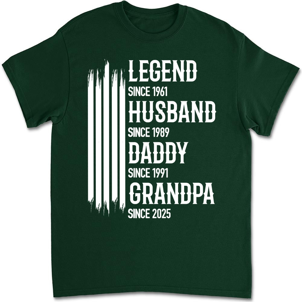Custom Christmas & Birthday Gift for Dad, Grandpa • The Original Legend - Personalized Shirt