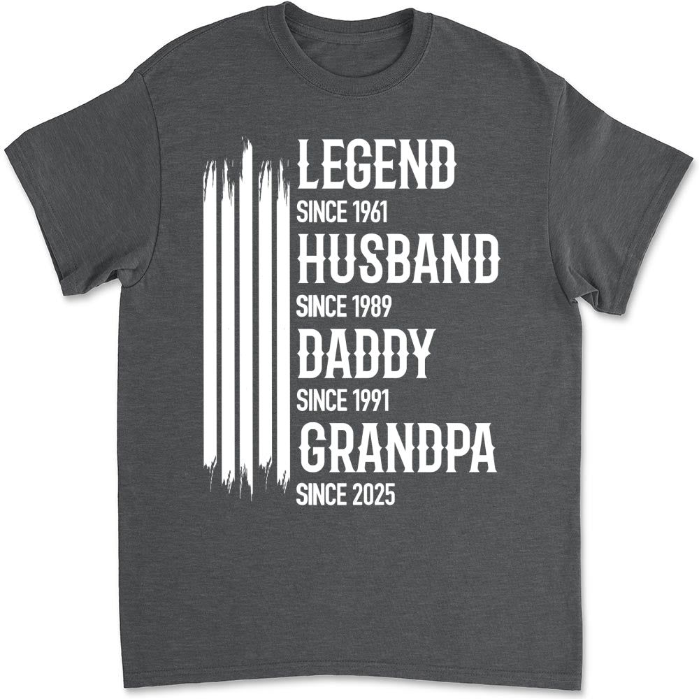 Custom Christmas & Birthday Gift for Dad, Grandpa • The Original Legend - Personalized Shirt