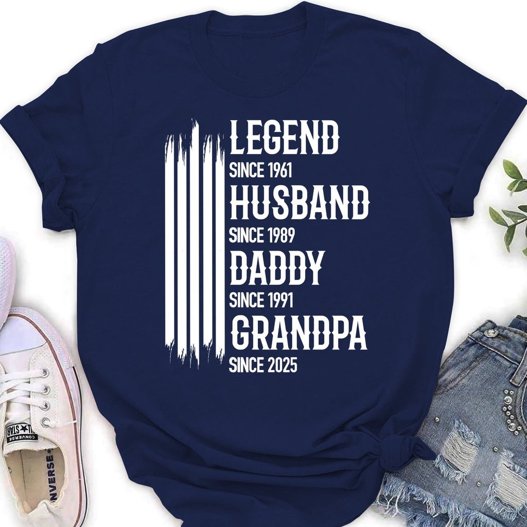 Custom Christmas & Birthday Gift for Dad, Grandpa • The Original Legend - Personalized Shirt