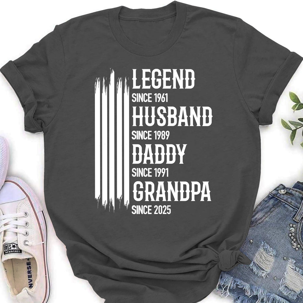 Custom Christmas & Birthday Gift for Dad, Grandpa • The Original Legend - Personalized Shirt