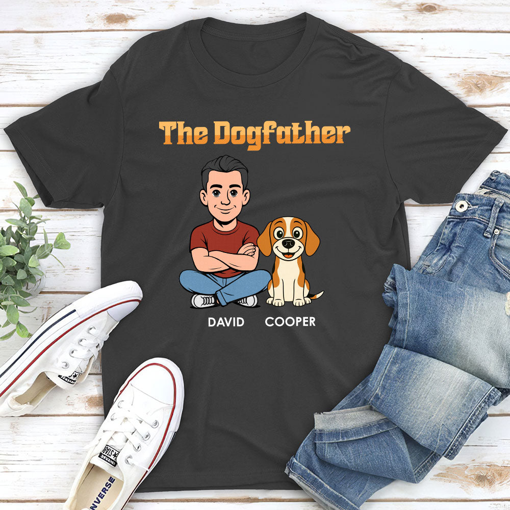 Custom Christmas & Birthday Keepsake Gift • The Dogfather Retro - Personalized Shirt