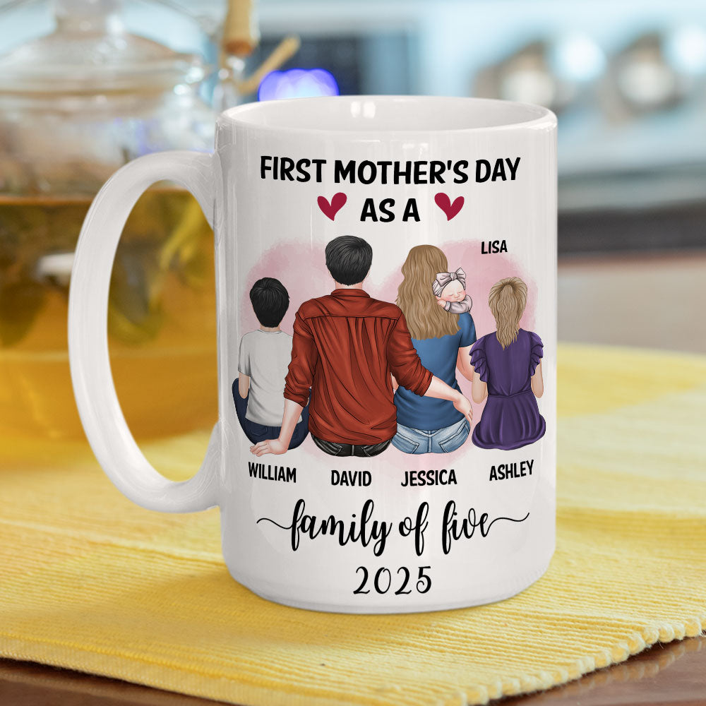Custom First Mother's Day for Daughter, Christmas Gift for New Mom • Happy Mother Day - Personalized Coffee Mug