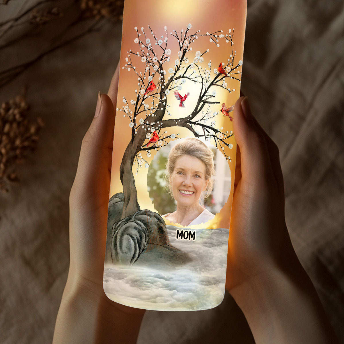 Forever In My Heart - Personalized Bottle Lamp