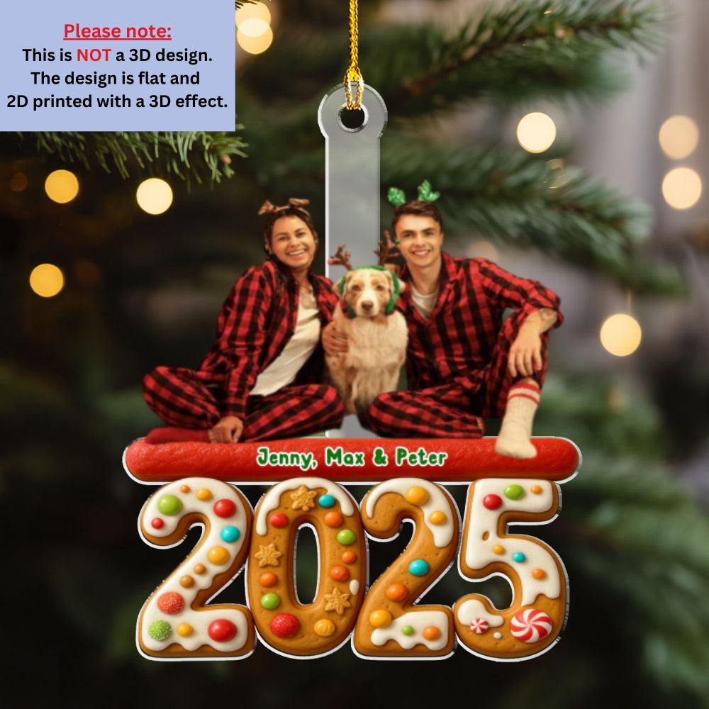 Custom Photo Keepsake Christmas Ornament • We And Our Dog Version 3 Photo - Personalized Acrylic Ornament