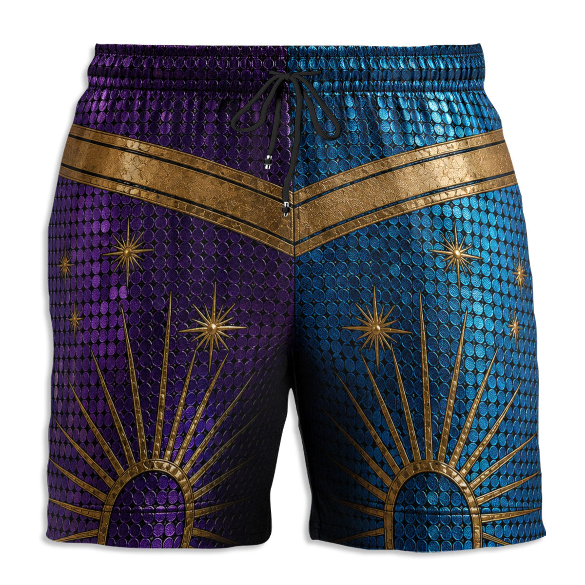 Custom Funny 3D Body Swim Trunks for Men, Birthday Summer Gift • Astro Peekaboo - Personalized Beach Shorts
