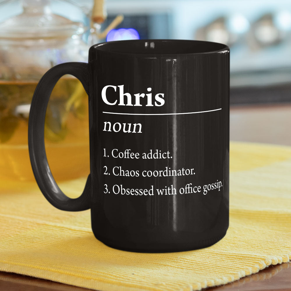 Custom Coworker, Christmas & Birthday Team Appreciation Gift • Name Definition - Personalized Coffee Mug