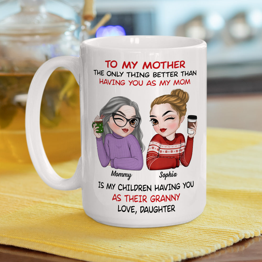 Custom Christmas & Birthday Gift for Mom • To My Mother Merry Christmas - Personalized Coffee Mug