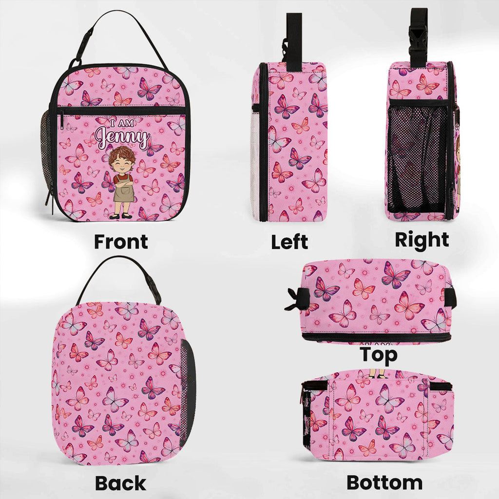 Butterfly Love - Personalized Insulated Lunch Bag