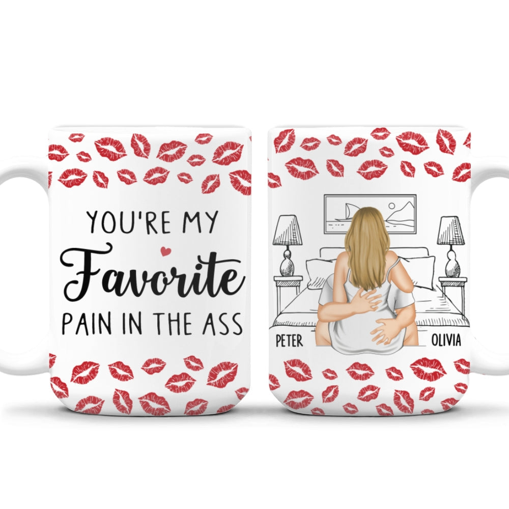 Custom Anniversary Keepsake Gifts For Couple • My Favourite Pain - Personalized Coffee Mug