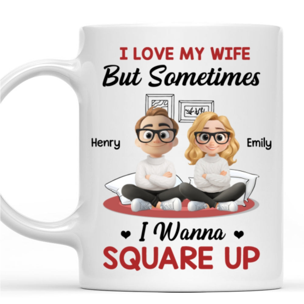 Custom Anniversary Keepsake Gifts For Couple • My Wife My Beautiful Headache - Personalized Coffee Mug