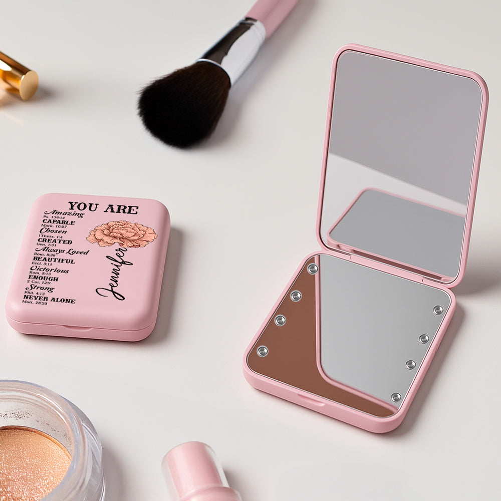 The Architecture Of Beauty - Personalized LED Pocket Mirror