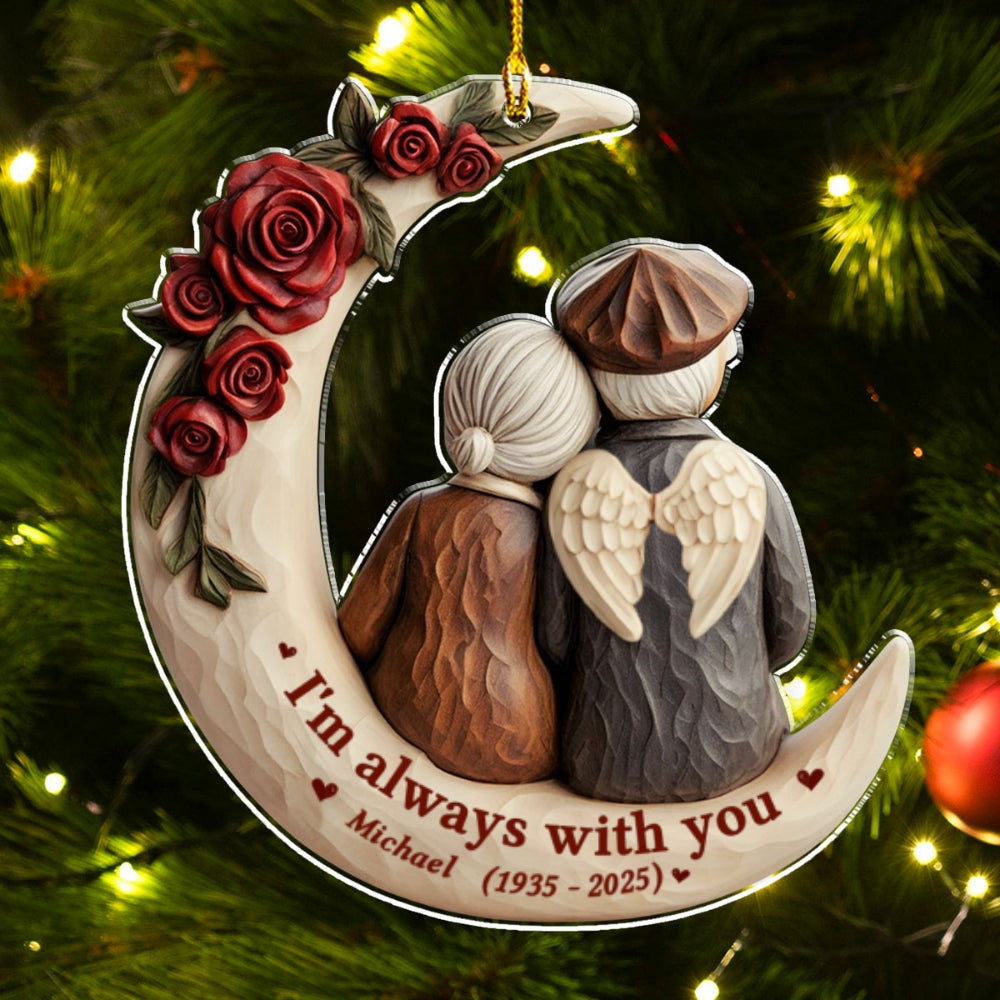 Custom Keepsake Christmas Ornament •  Gone But Not Forgotten - Personalized Acrylic Ornament