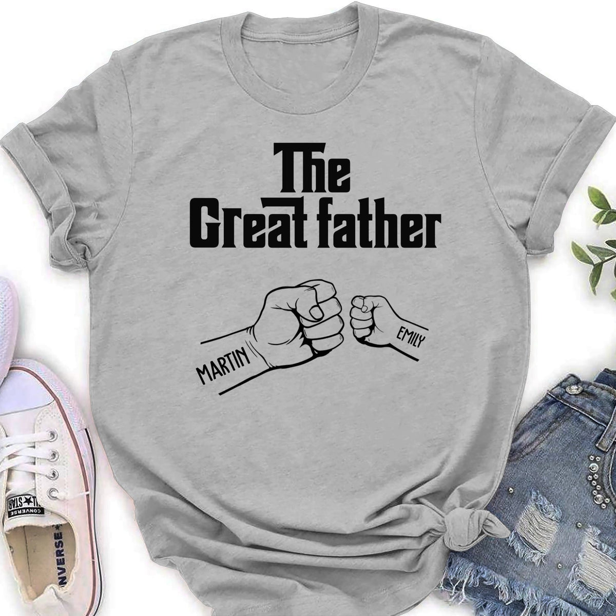 Custom Father's Day, Special Gift for Dad & Grandpa • The Greatfather - Personalized Shirt - Sweatshirt