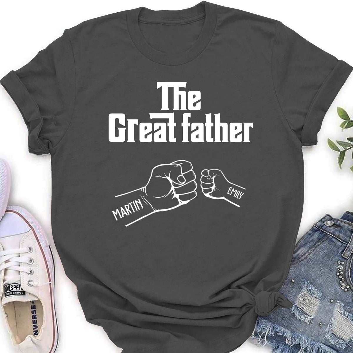 Custom Father's Day, Special Gift for Dad & Grandpa • The Greatfather - Personalized Shirt - Sweatshirt