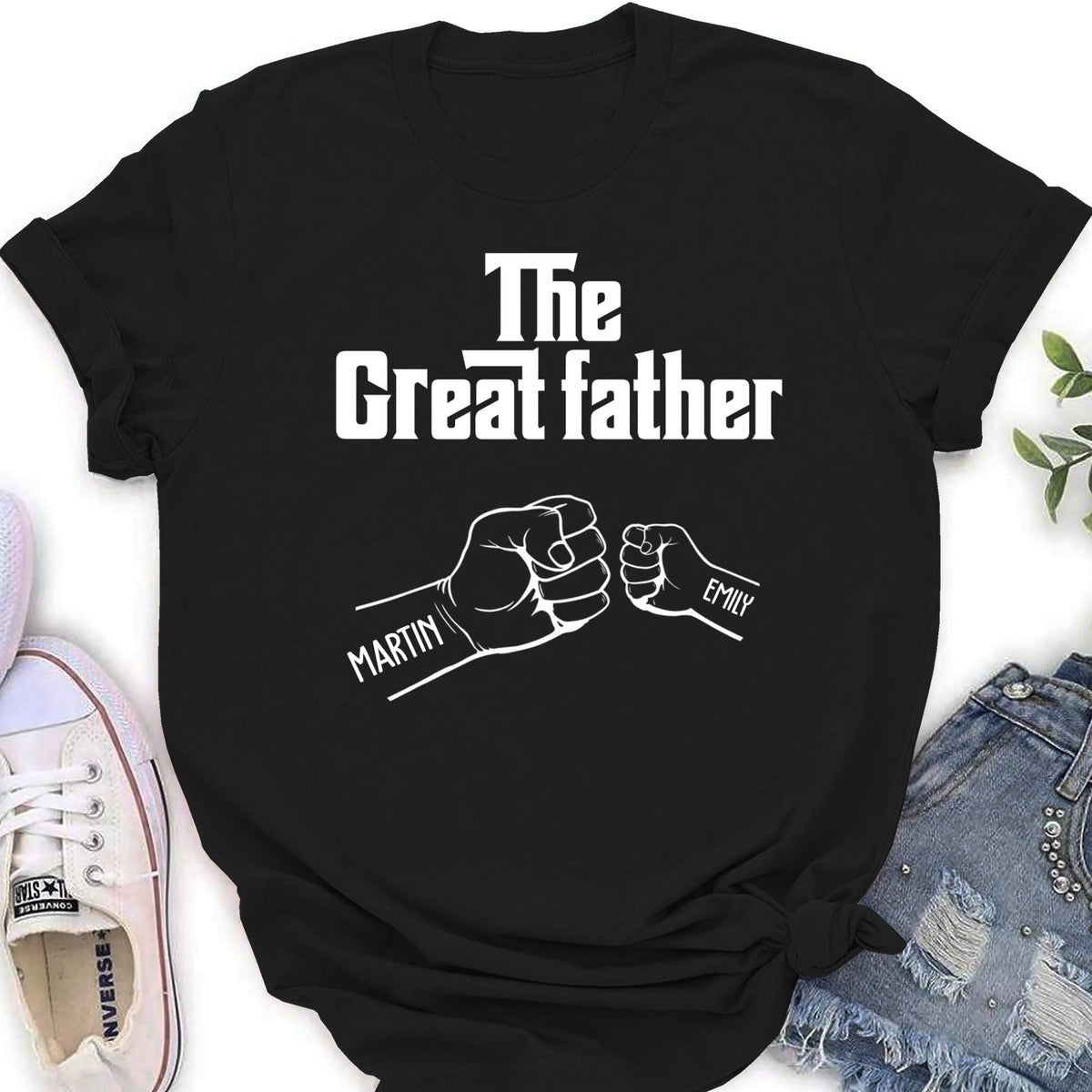 Custom Father's Day, Special Gift for Dad & Grandpa • The Greatfather - Personalized Shirt - Sweatshirt