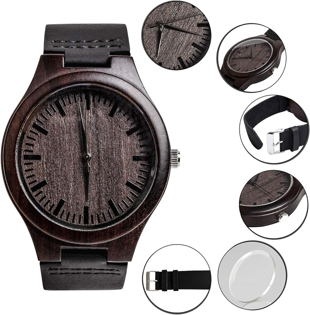 Love You Truly Through - Personalized Wood Watch