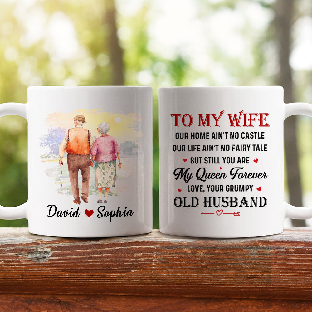 Custom Anniversary Keepsake Gifts For Couple • You Are My Queen - Personalized Coffee Mug