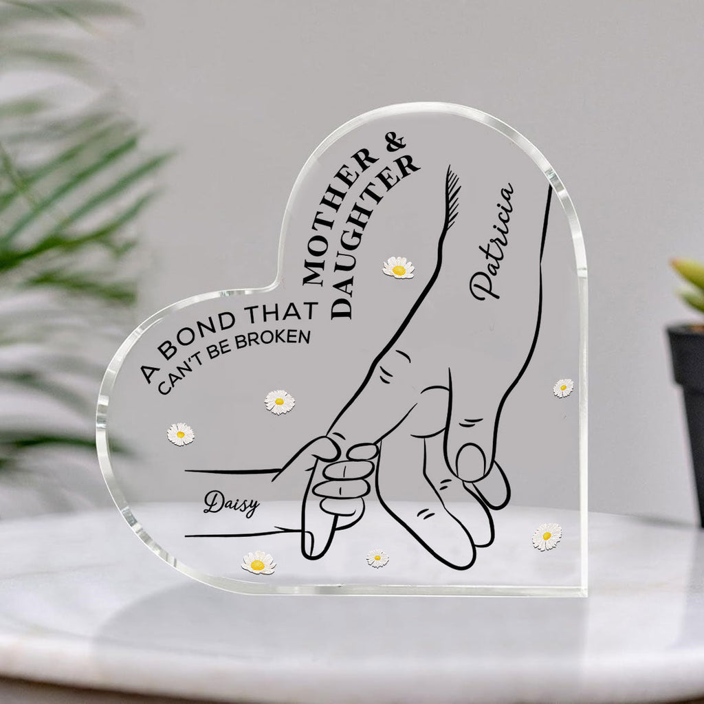 Custom Mother's Day Decor, Gift for Mom & Grandma • A Bond That Cannot Be Broken - Personalized Acrylic Plaque