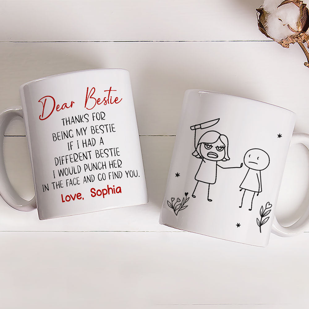 Custom Christmas & Birthday Gift for Brother & Sister • Stop Being Friend - Personalized Coffee Mug
