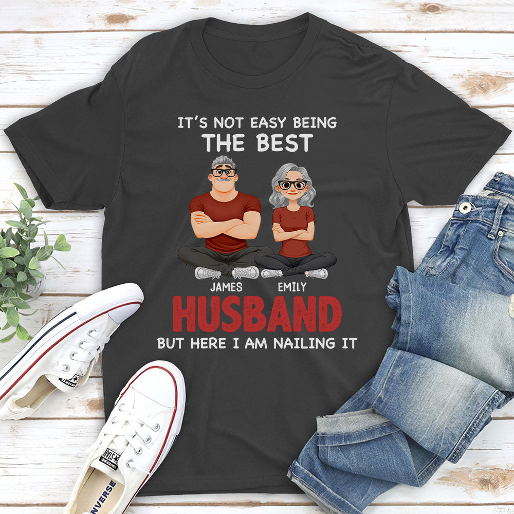 Custom Christmas Anniversary Keepsake Gifts For Husband • Being The Best Husband - Personalized Shirt