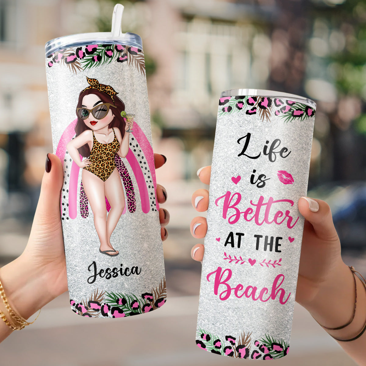 Better Life - Personalized Skinny Tumbler