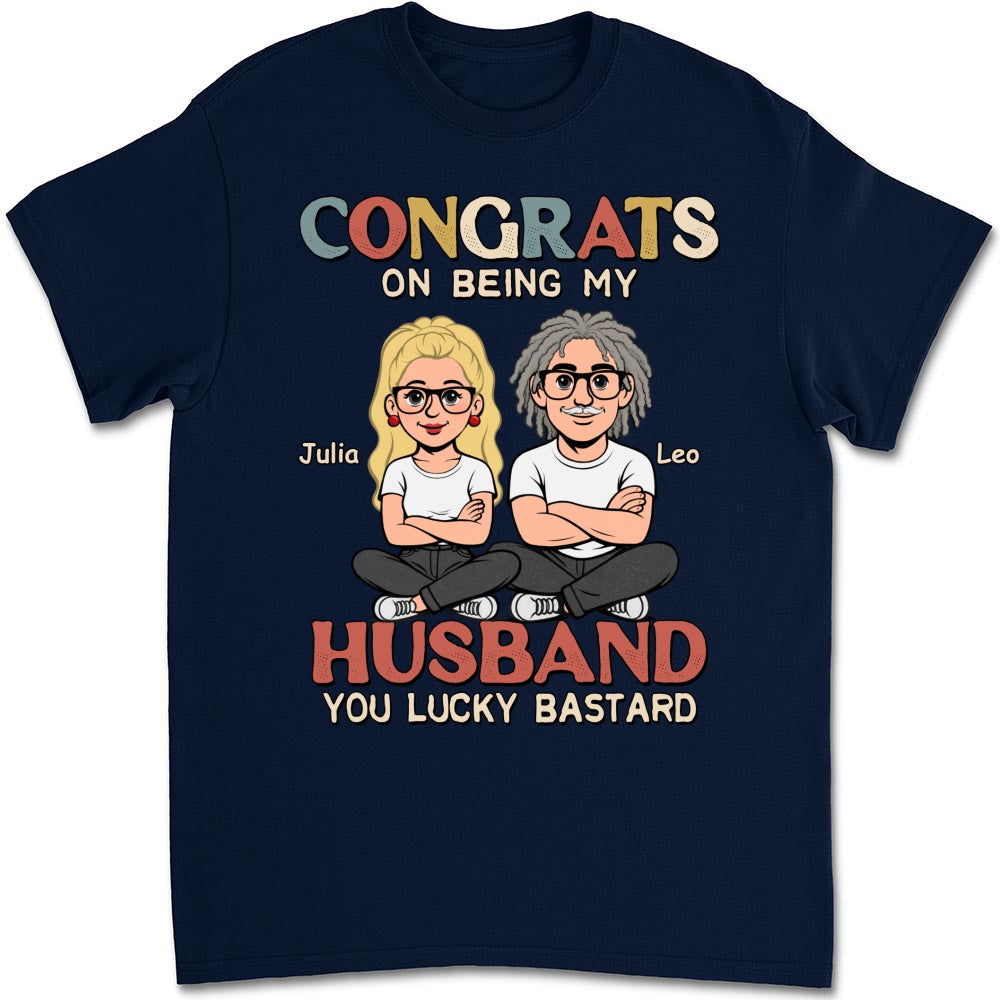 Custom Christmas Anniversary Keepsake Gifts For Husband • Being My Husband Retro - Personalized Shirt