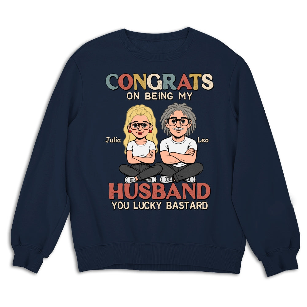 Custom Christmas Anniversary Keepsake Gifts For Husband • Being My Husband Retro - Personalized Shirt