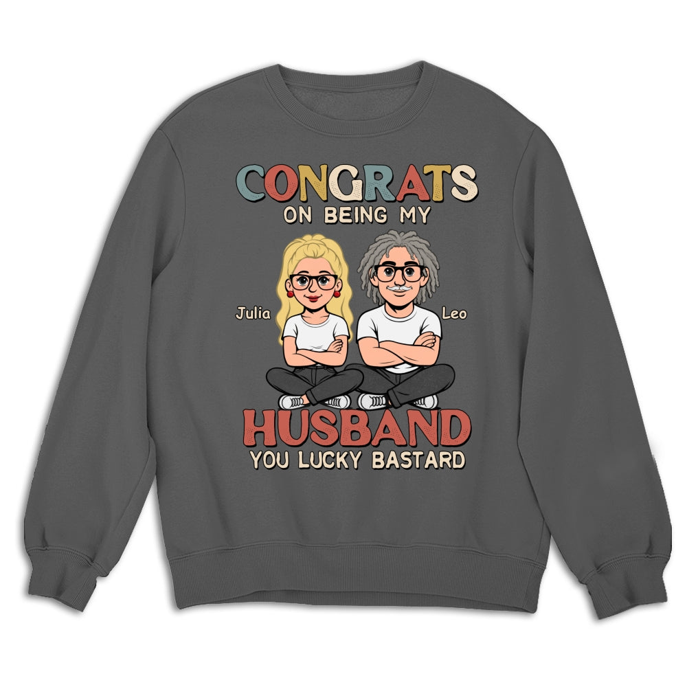 Custom Christmas Anniversary Keepsake Gifts For Husband • Being My Husband Retro - Personalized Shirt