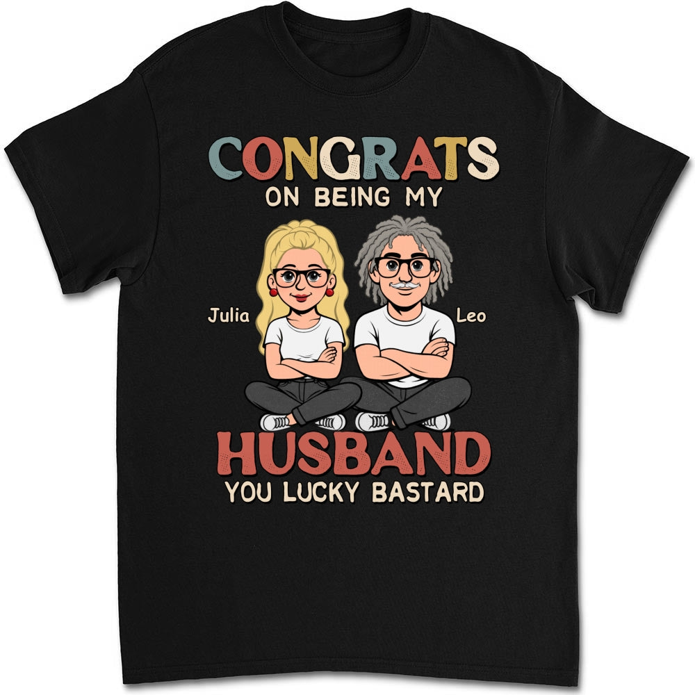 Custom Christmas Anniversary Keepsake Gifts For Husband • Being My Husband Retro - Personalized Shirt