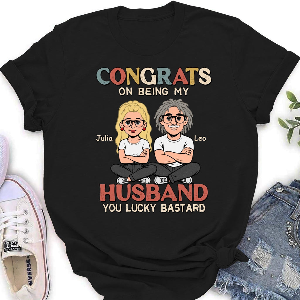 Custom Christmas Anniversary Keepsake Gifts For Husband • Being My Husband Retro - Personalized Shirt