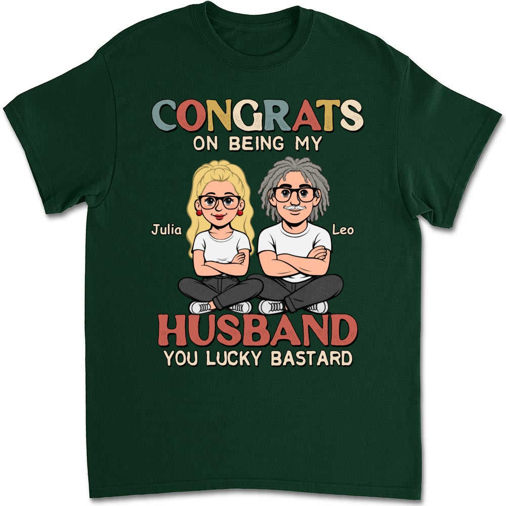 Custom Christmas Anniversary Keepsake Gifts For Husband • Being My Husband Retro - Personalized Shirt