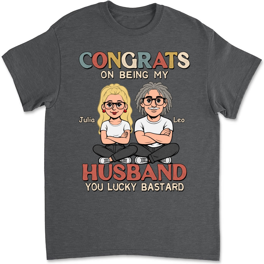 Custom Christmas Anniversary Keepsake Gifts For Husband • Being My Husband Retro - Personalized Shirt