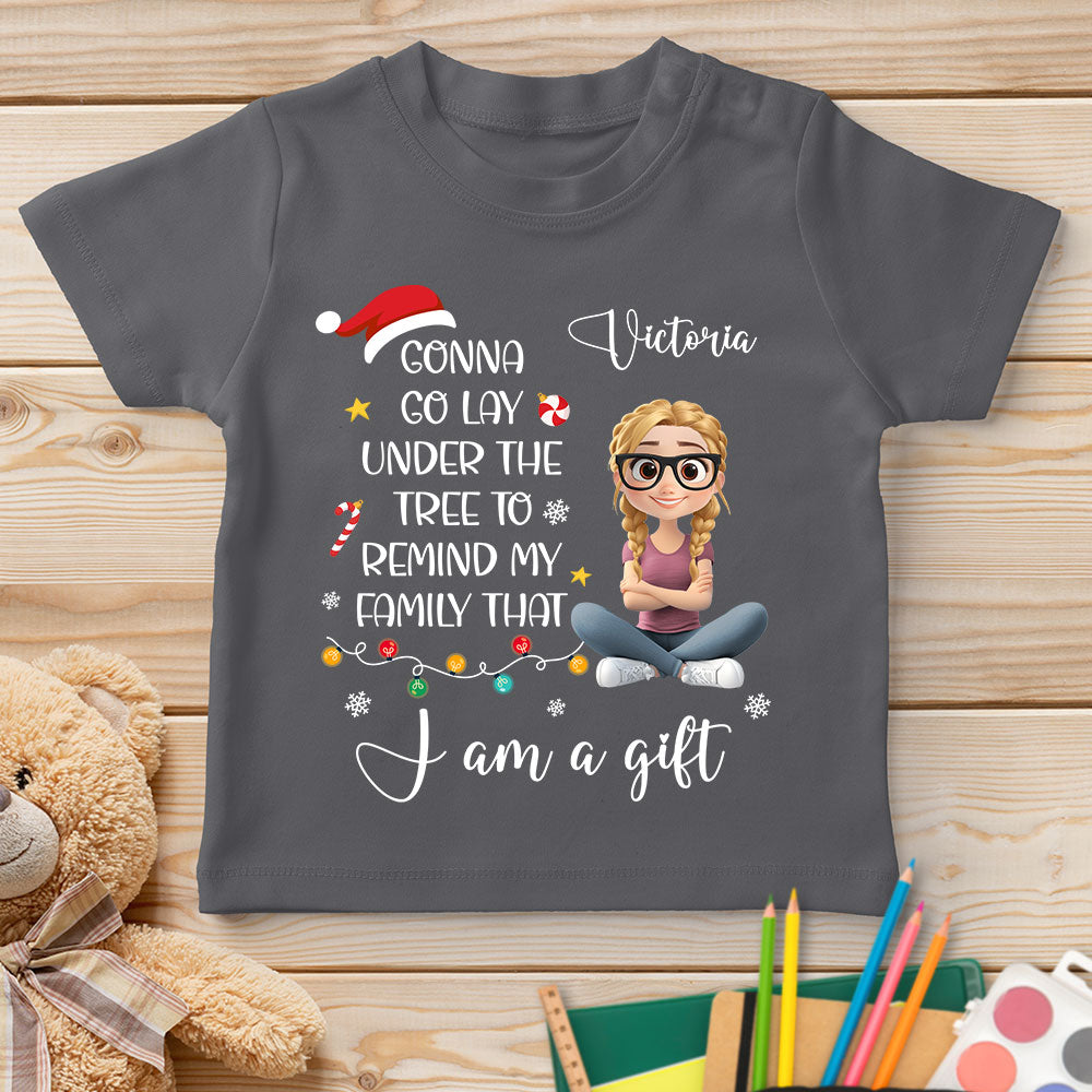 Custom Christmas Birthday Gifts For Children • I Am A Gift - Personalized Youth T-shirt