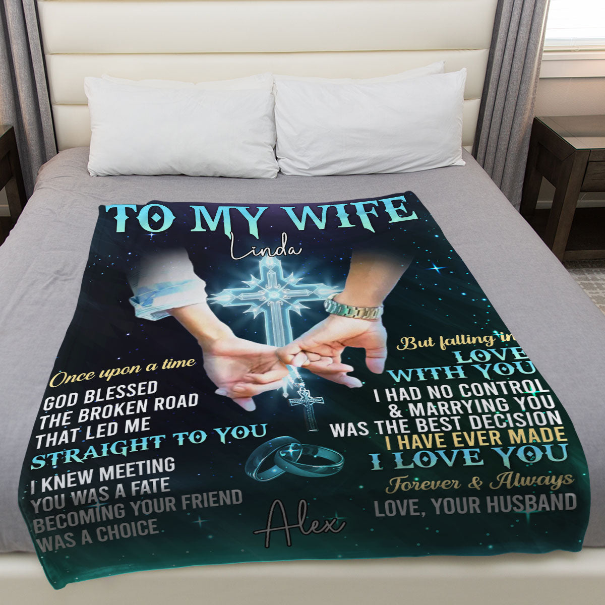Forever Love You - Personalized Fleece Blanket