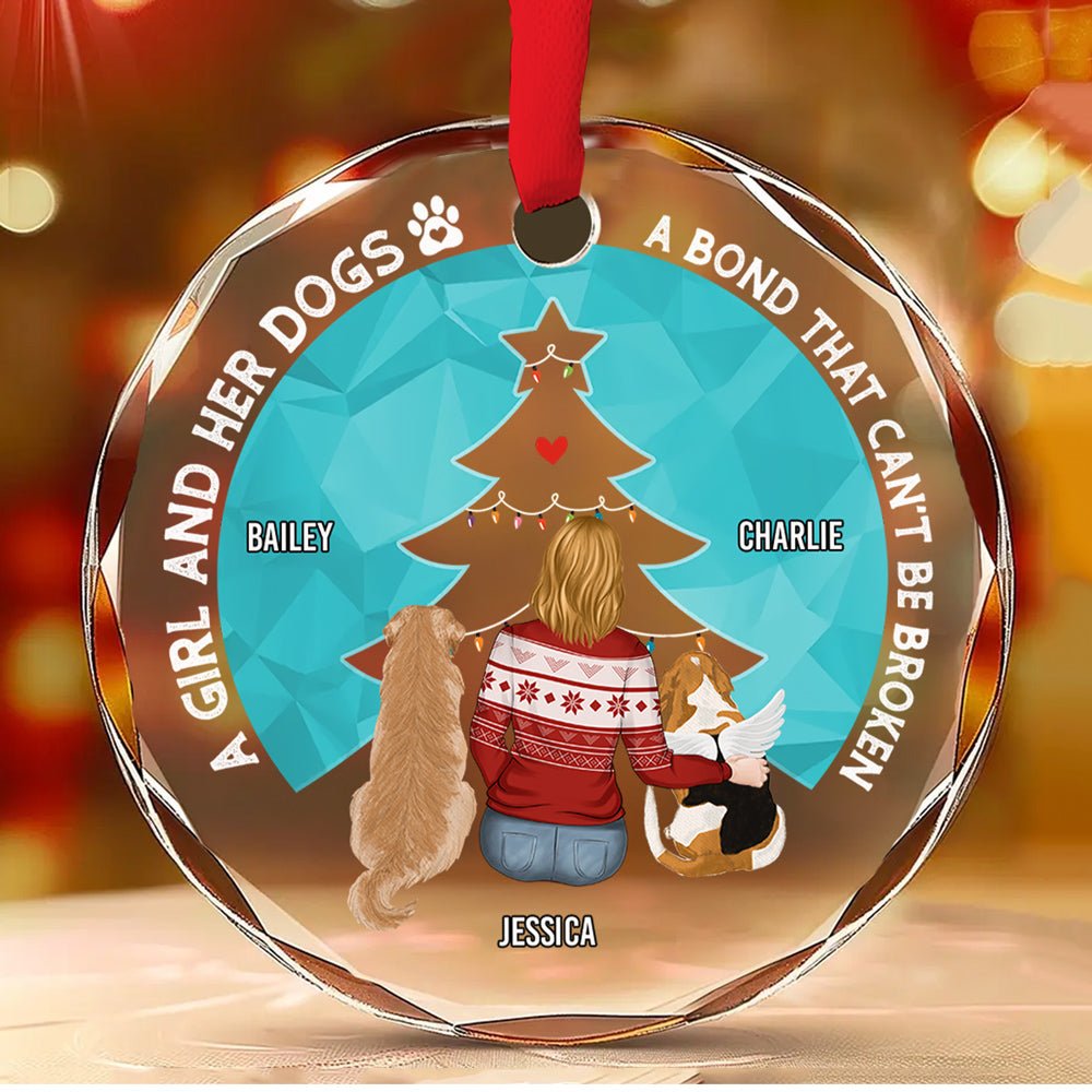 Custom Keepsake Christmas Ornament •  You Are Always In My Heart - Personalized Glass Ornament