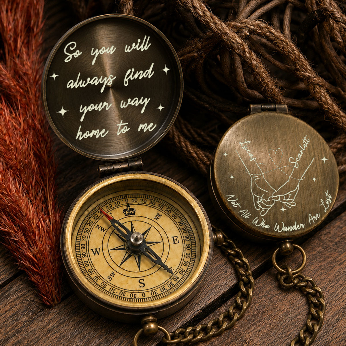 Your Last Everything - Personalized Engraved Pocket Compass