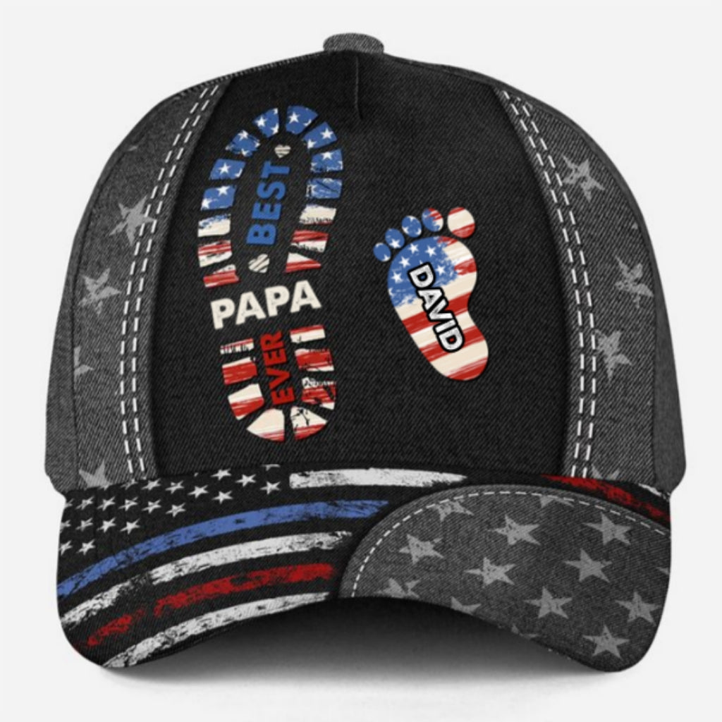 Best Papa Ever Version 2 - Personalized Classic Cap