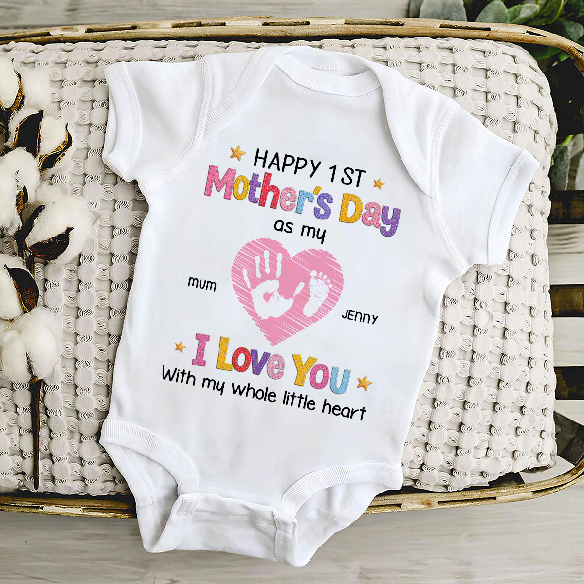 I Love You - Personalized Baby Onesie