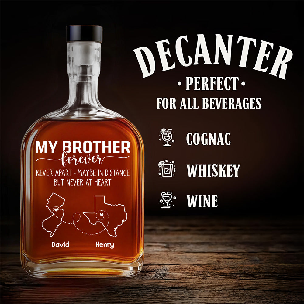 Never Apart - Personalized Spirits Decanter