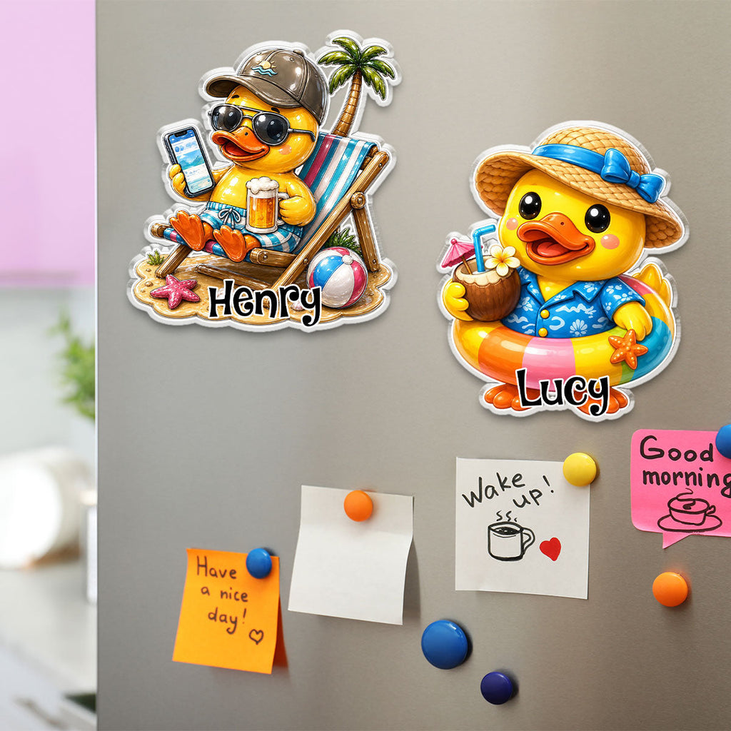 Cute Duck - Personalized Acrylic Magnet