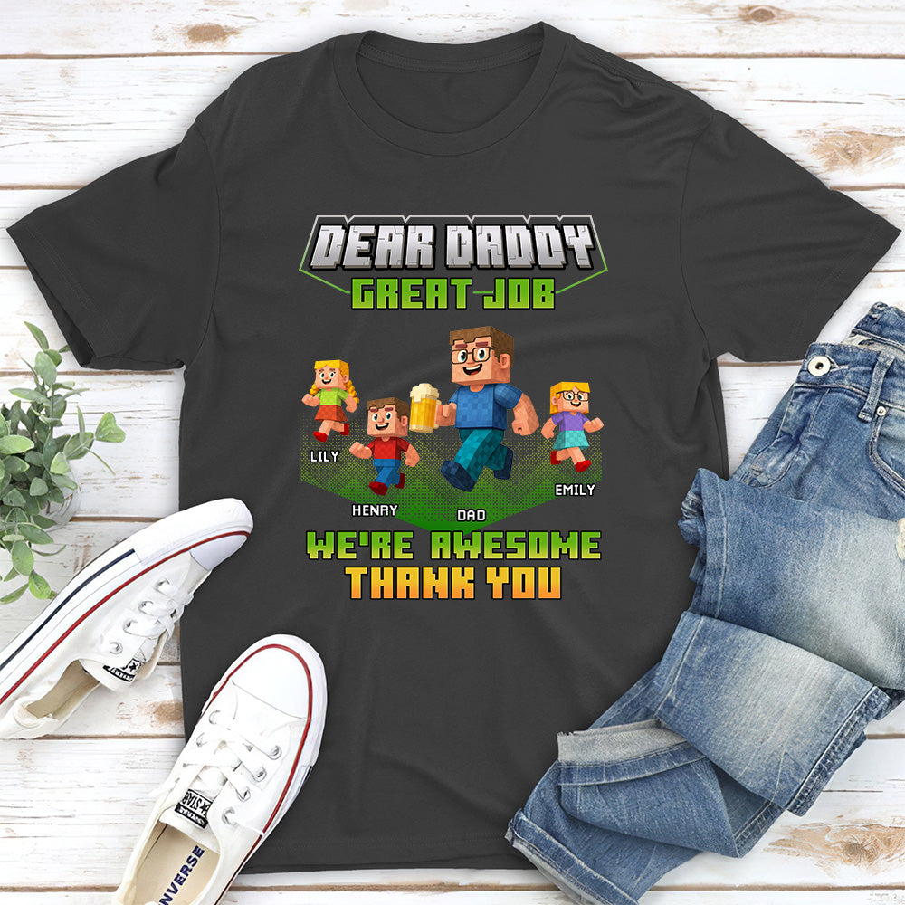 Custom Father's Day, Special Gift for Dad & Grandpa • Thank You Dadcraft - Personalized Shirt