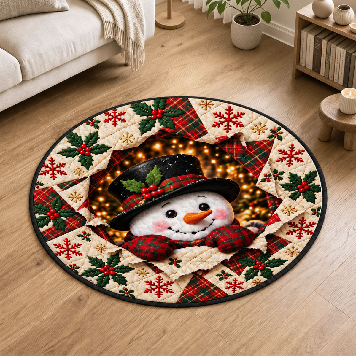 Surprise And Merry Christmas - Personalized Quilted Mat