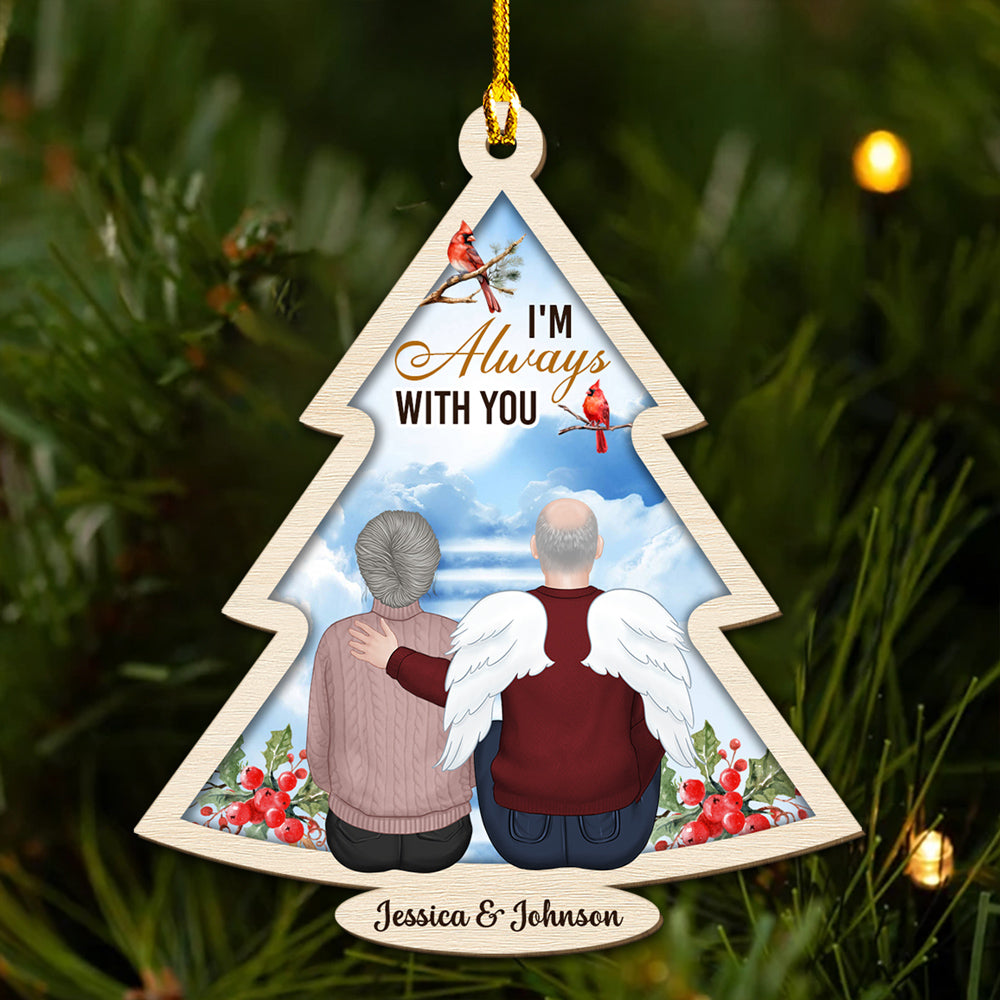 Custom Keepsake Christmas Ornament •  Forever With You - Personalized Wood Ornament