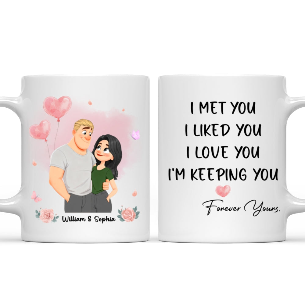 Custom Anniversary Keepsake Gifts For Couple • Keeping You No Refunds - Personalized Coffee Mug