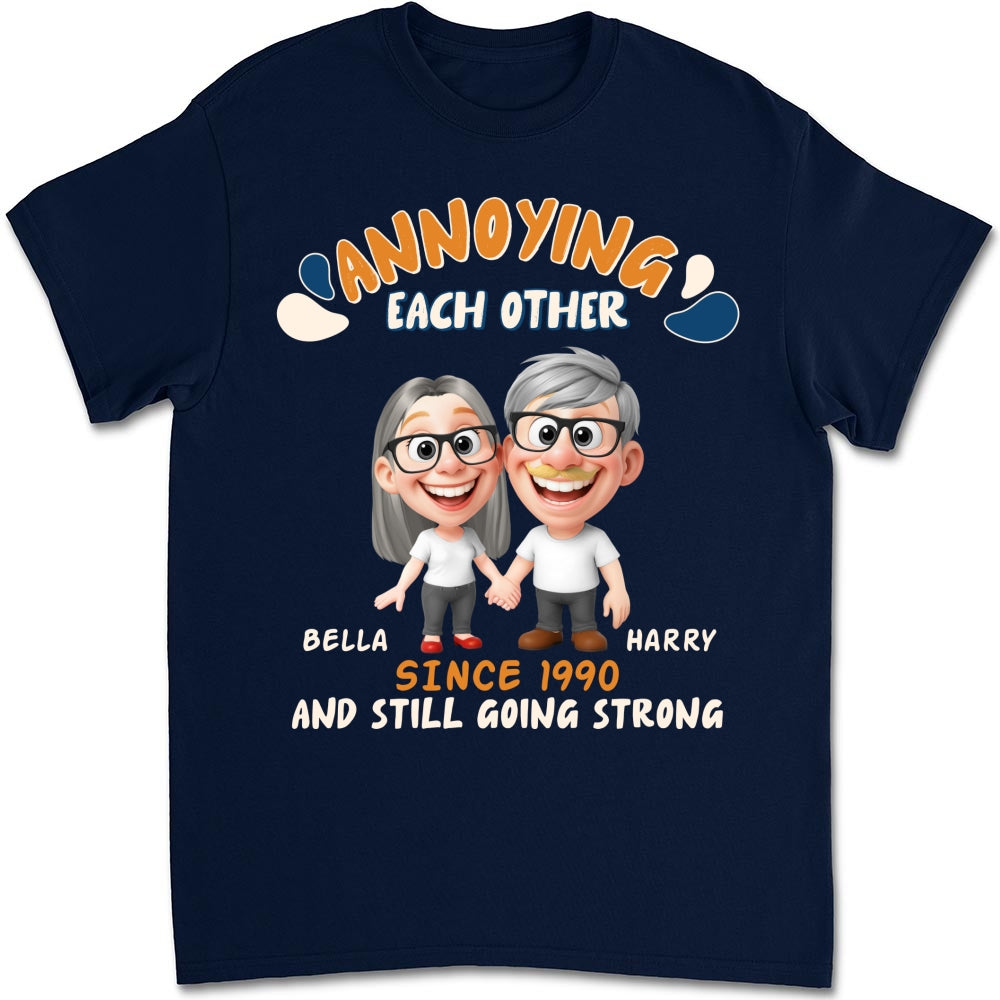 Custom Anniversary Keepsake Gifts For Couple • Caricature Love Couple - Personalized Shirt