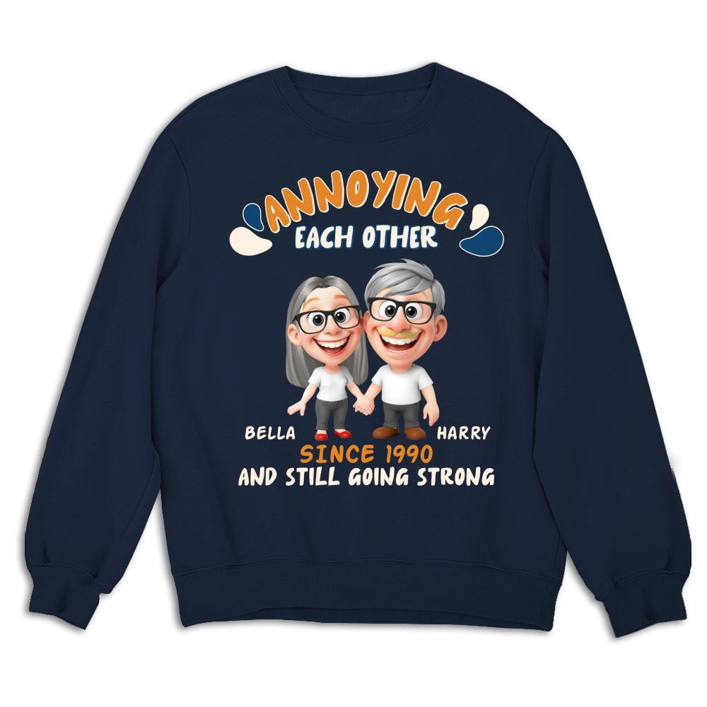 Custom Anniversary Keepsake Gifts For Couple • Caricature Love Couple - Personalized Shirt